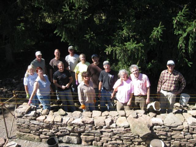 Brockport walling students take a photo-op break.